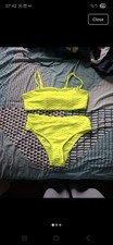 Shein Neon Yellow Bikini Set