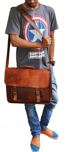 Men leather vintage - men's,