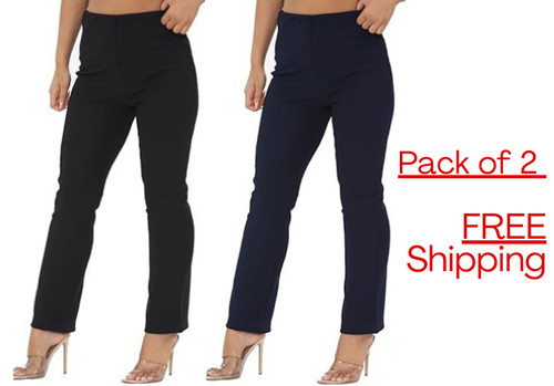 Pack womens bootleg trousers - womens,