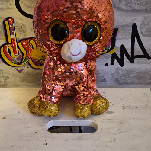 Beanie boos pink gold teddy - boos,