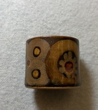 VTG Denby Arabesque Egg Cup Brown 70s 80s Gill Pemberton Retro  