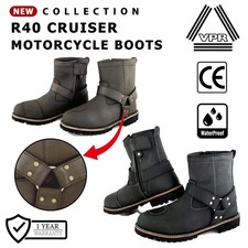 VPR Leather Motorcycle Boots
