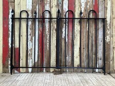 Solid Victorian Painted Wrought Iron Pair Of Gates Metal 3`11"H