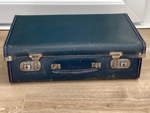 Vintage small dark blue hard - blue,