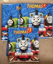 3 pieces of Thomas & Friends Plastic Table Cover Cloth, 135cm x 250cm (preloved)