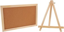 Parliky Double-Sided Cork Bulletin Board with Frame for Wall or Desk 30x20cm