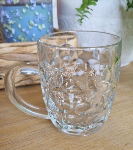Vintage dimpled beer - beer, glass