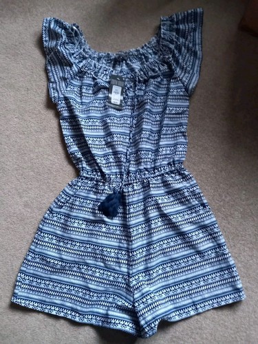 Primark blue playsuit shortie - primark,