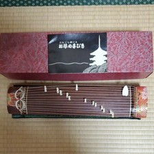 Japanese Mini Harp KOTO Wood Wagakki Music Instrument Vintage Japan F/S