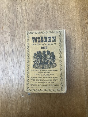 1939 wisden almanac original - 1939,
