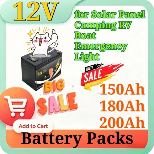 12v 200ah lithium lifepo4 - 200ah,