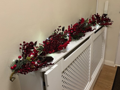 200cm long christmas - long, red