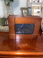 NEXT Wooden Memory Box Photo Album Suspension Pockets Double Frame Gift Desk