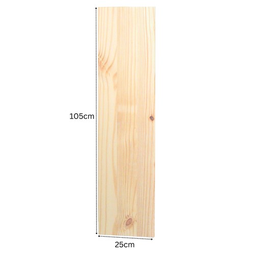 Solid pine shelf board - solid,