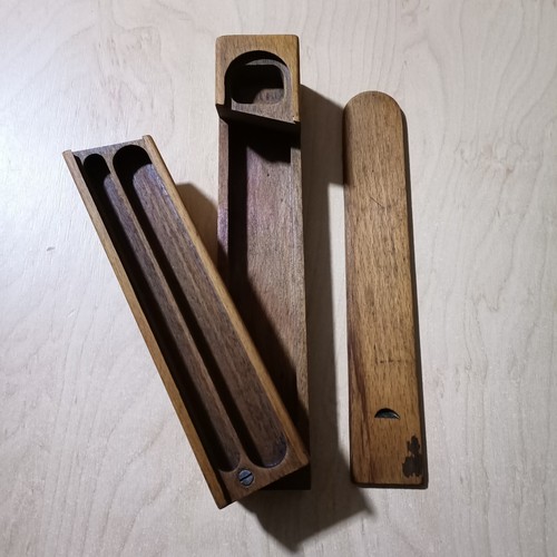 Vintage wooden pencil case - vintage, box