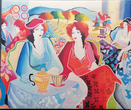 Contemporary acrylic painting - contemporary,