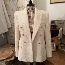 Zara Cream Blazer Medium