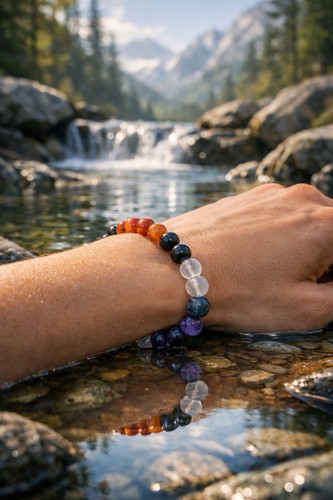 Chakra stones power bracelet - chakra,