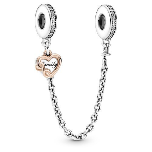 Pandora two tone family heart - two-tone,