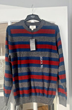M&S MENS GENTS GREY/RED/GREEN
