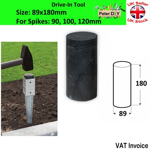Black fence post - black, spike