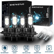 For Seat Ibiza MK5 H7 499 501 6000K LED HID Headlight High/Low/Side Light Bulbs