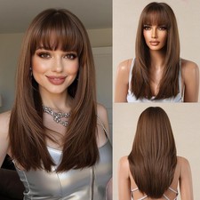 Dress Up Wigs With Fringe Long