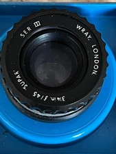 Vintage Photographic Wray 3.25in F4.5 Supar SER III Enlarger Lens - Optics Good