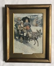 VINTAGE Lawson Wood An Outsider Wins Framed Art Picture 25X20cm