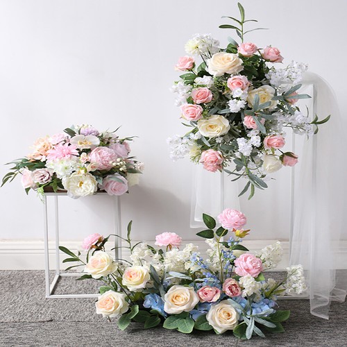 Metal geometric flower rack - geometric,