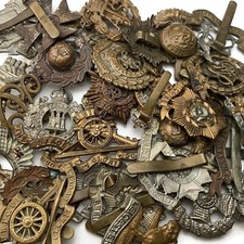 WW2 100% Original British Army Infantry Regiments & Corps Cap Badges - CHEAP!!