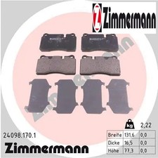FRONT BRAKE PADS SET LEFT &