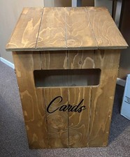 Wooden Wedding Post Box for Cards