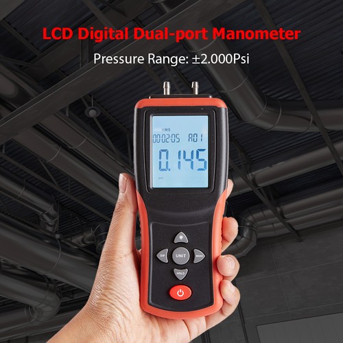 Digital manometer inch lcd - digital,