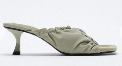 Zara ruched kitten - ruched, heel
