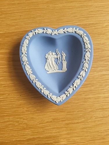 Wedgwood jasperware blue heart - jasperware,