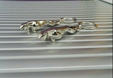 x2 JAGUAR CAT METAL KEY RING KEY FOB F Pace XF XJR