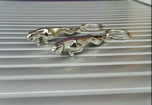 Jaguar cat metal key ring - metal,