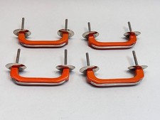 4 Art Deco Vintage Orange