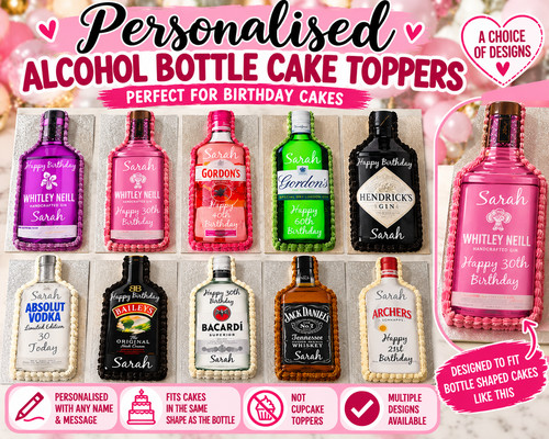 Personalised spirit bottle - personalised,