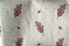 Vintage  LAURA ASHLEY Merevale Burgundy /Stone Wallcovering Wall paper