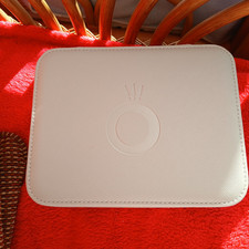 Pandora Faux Leather Jewellery Box with Mirror in Grey New Unused