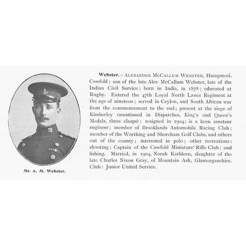 Alexander mccallum webster - webster, of