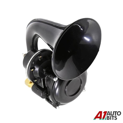 24v black truck air horn - black,