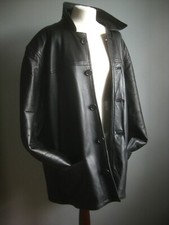 VINTAGE LEATHER COAT JACKET