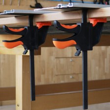 2x Quick Release Track Saw Clamps for Circular Saw Guide Rail System Woodworking