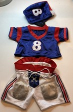 The Bear Factory Red White Blue American Football Kit Clothes No 8 Outfit Set