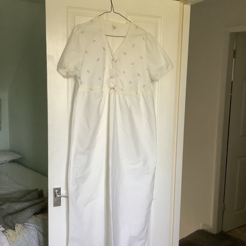 Ladies vintage cotton nightie - ladies,