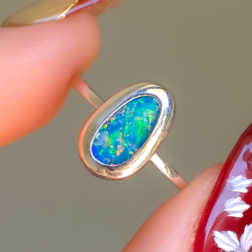 Australian opal ring 925 - australian, ring,