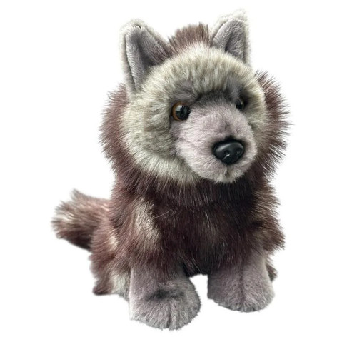 Dark wolf plush - wolf, 19